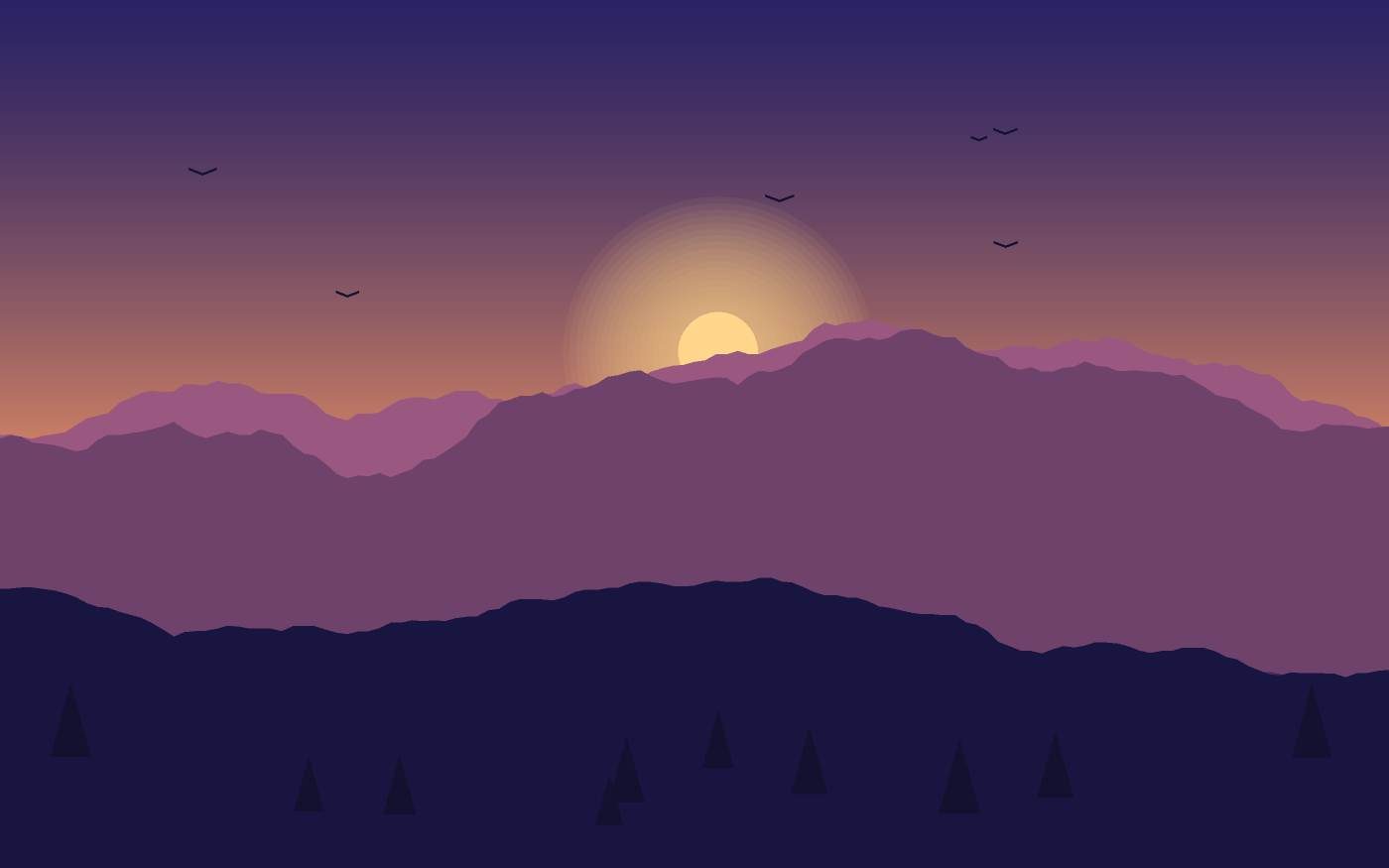 Landschaftsillustration