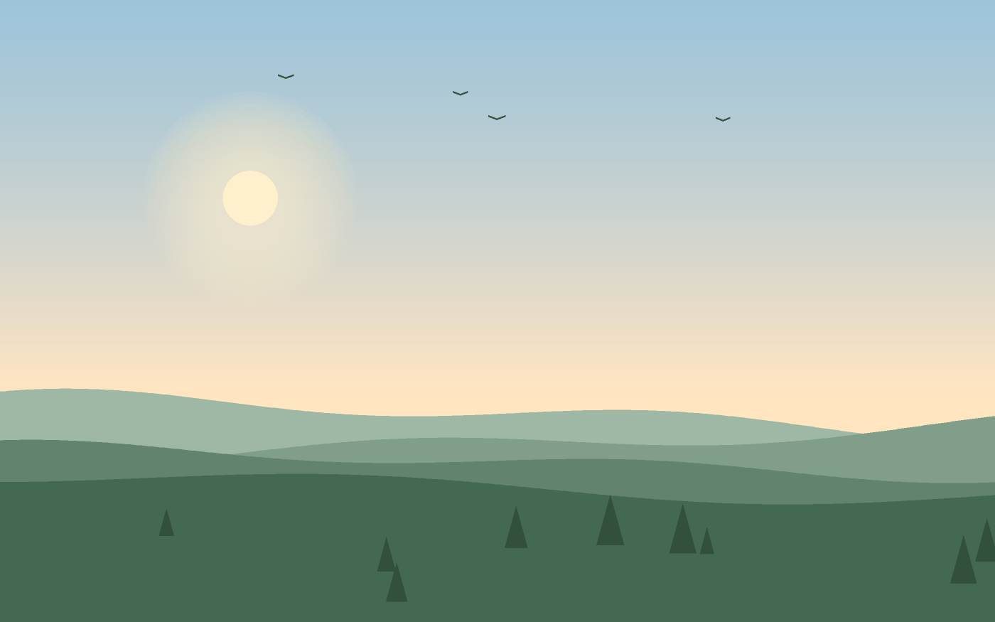 Landschapsillustratie