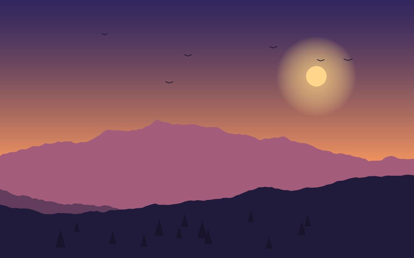 Landschaftsillustration
