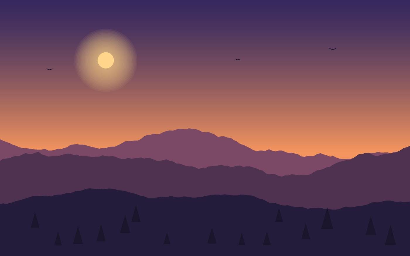 Ilustrace krajiny