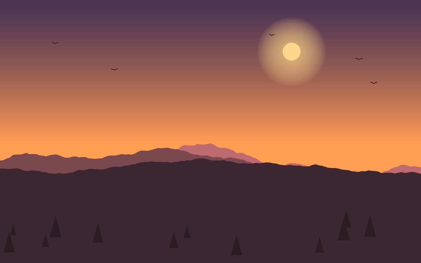 Ilustrace krajiny