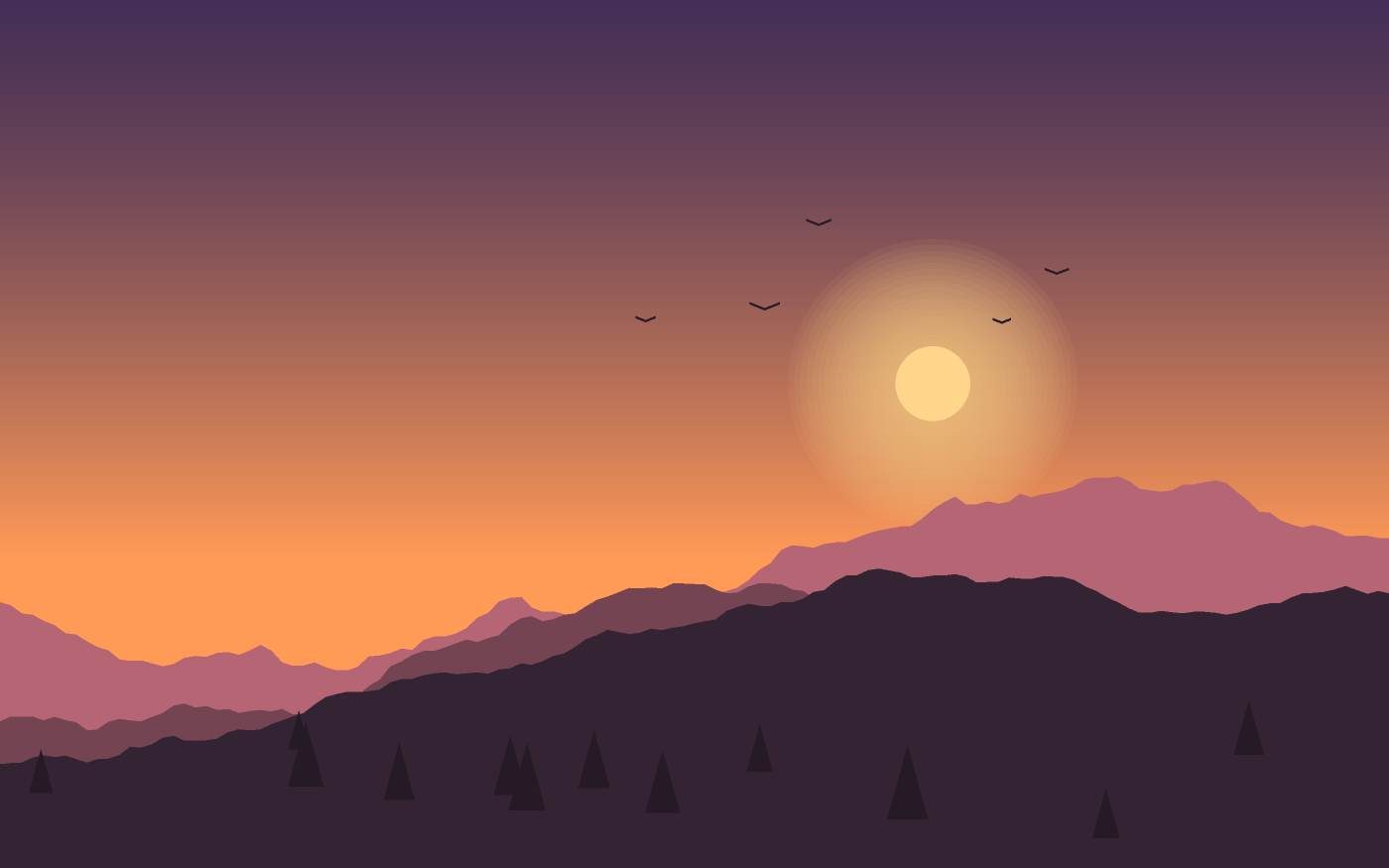 Ilustrace krajiny