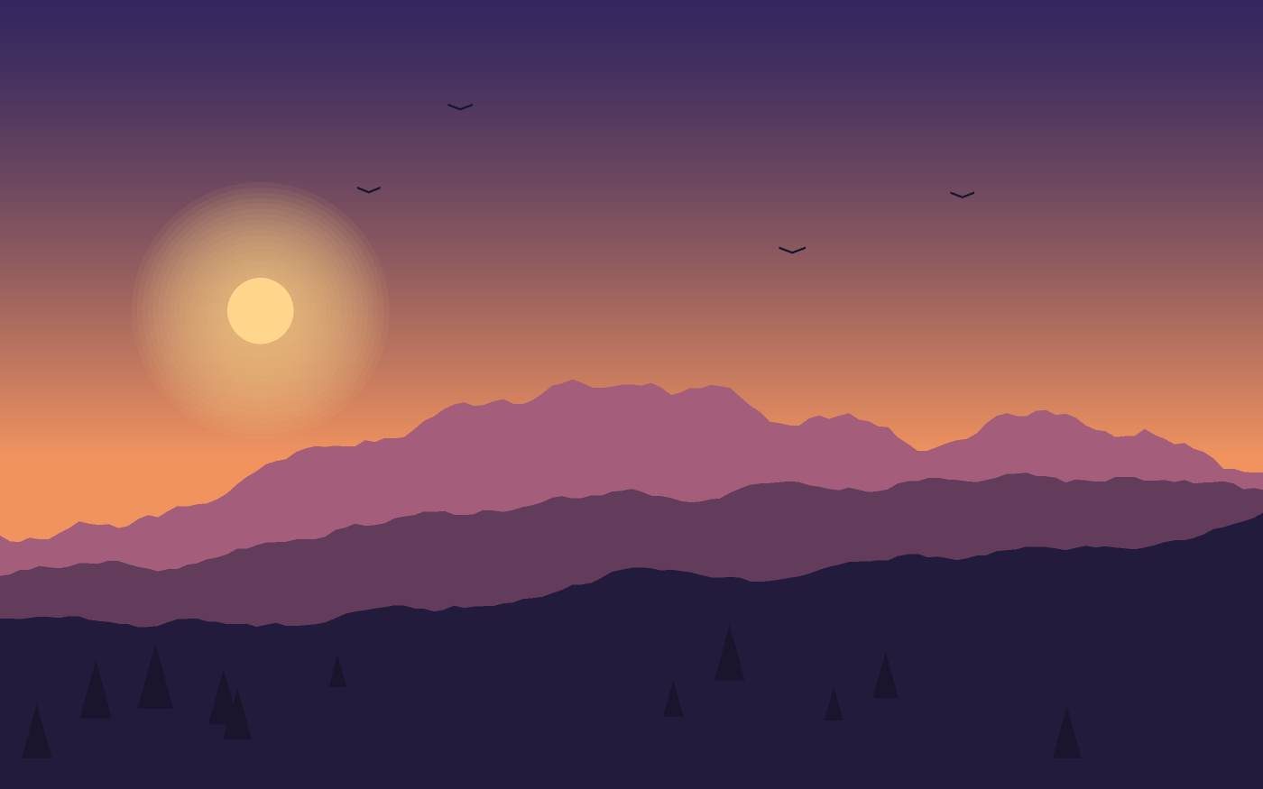 Landschaftsillustration