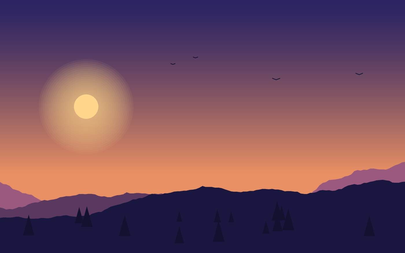 Ilustración de un paisaje