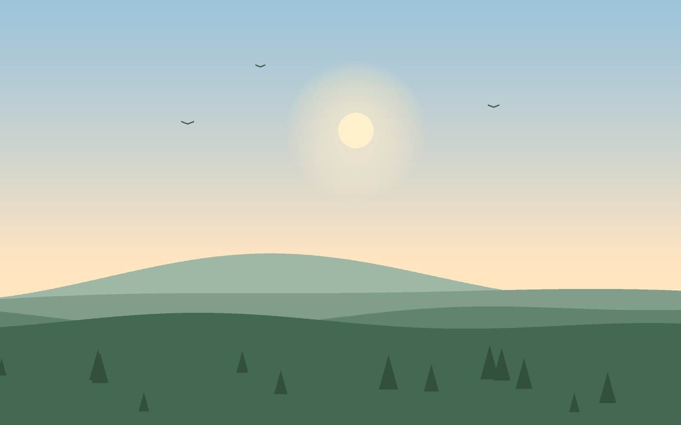 Illustrazione di un paesaggio