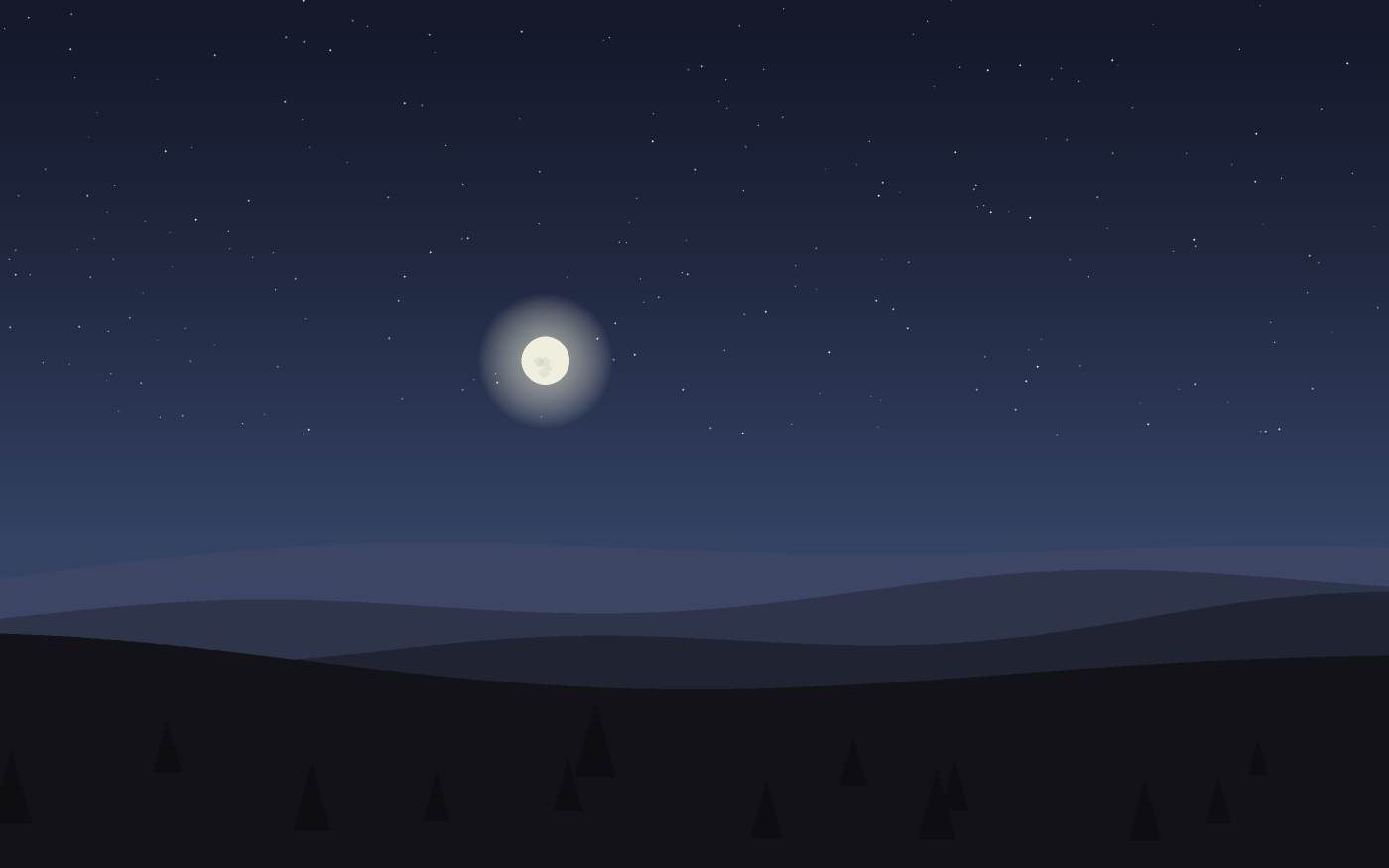 Ilustração de uma paisagem